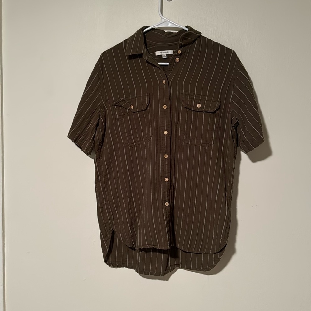 Madewell - Olive Button down casual shirt